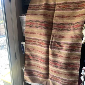 VINTAGE NAVAJO INDIAN Wool WEAVING / Woven RUG 29”x 37” - Imagen 1 de 13