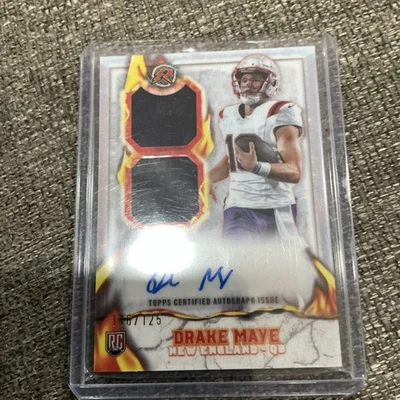 2024 Topps Resurgence - Ignite Rookie Patch Autographs Drake Maye #IPA-DM /125 - Image 1 of 2
