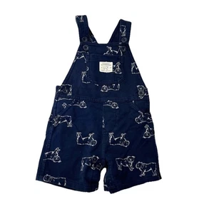 Baby Boys Overall Shorts Carters 12 Months Handsome Like Daddy Bull Dog Print - Picture 1 of 8