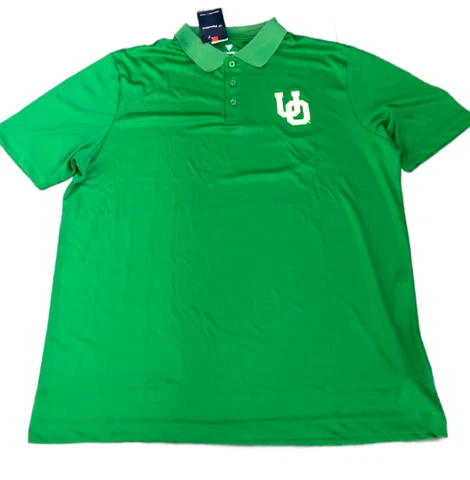 New NWT Oregon Ducks Fanatics Throwback Logo Apple Green 2XL Polo Shirt Cover