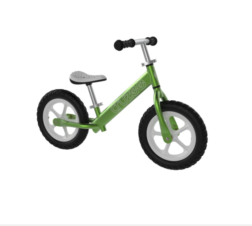 Cruzee Two 12" Aluminium Balance Kids Bike Bicycle Green