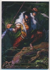#7 KRAVEN 2018 Marvel Masterpieces GOLD FOIL SIGNATURE SPIDER-MAN
