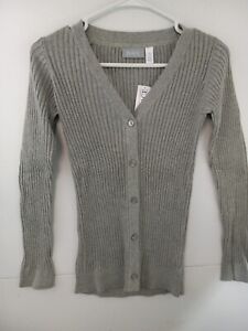 The Childrens Place Girls (lot Of 2) Cardigan Sweaters XL (14) NWT Snow & Smoke