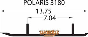 WOODYS POLARIS WEAR BARS RODS RUNNERS CLASSIC EDGE INDY 340 440 500 600 700 800 - Picture 1 of 2