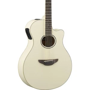 Yamaha APX600 Acoustic-Electric Guitar Vintage White - Picture 1 of 5