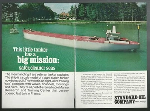 1967 STANDARD OIL 2-page advertisement, Scale model training tanker - Picture 1 of 3