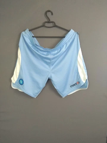 Napoli Shorts Size M Mens Blue Football Soccer Macron ig93 Cover