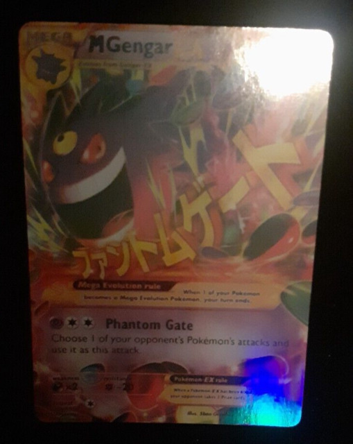 Mavin  Mega M Gengar EX 121/119 Ultra Rare Full Art Phantom Forces Pokemon  Card NM