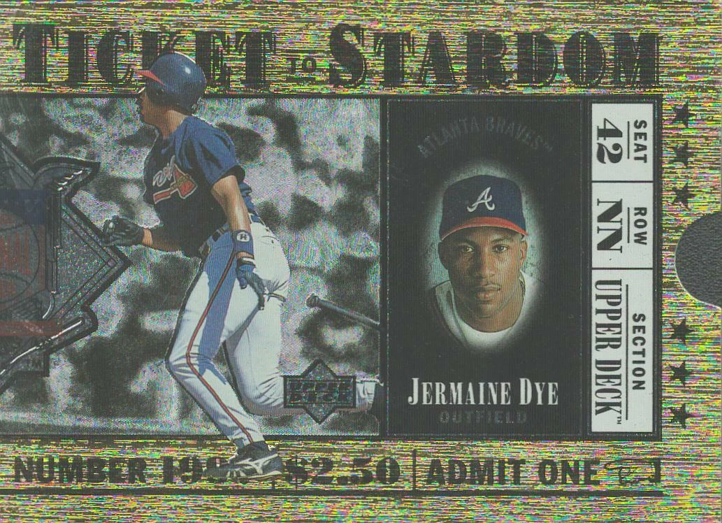 1997 UPPER DECK- TICKET to STARDOM - JERMAINE DYE  TS2