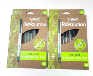 BIC Revolution Clic Stic Penne a sfera, nero, punto medio, confezione da 20 - Foto 1 di 4