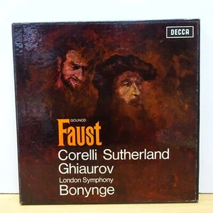 SET 327 30 GOUNOD Faust LSO BONYNGE SUTHERLAND DECCA WB STEREO 4LP BOX NM - Picture 1 of 10
