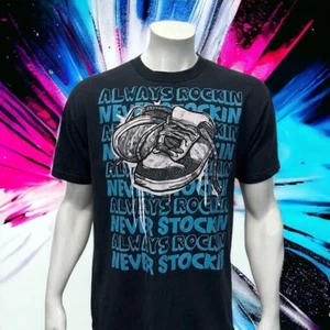 T-shirt grafica ODM 2007 Anchor blu nera sempre Rockin Never Stockin Money Jordan - Foto 1 di 14