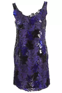 MARC JACOBS NAVY SEQUIN MINI DRESS US 2 UK 6 - Picture 1 of 4