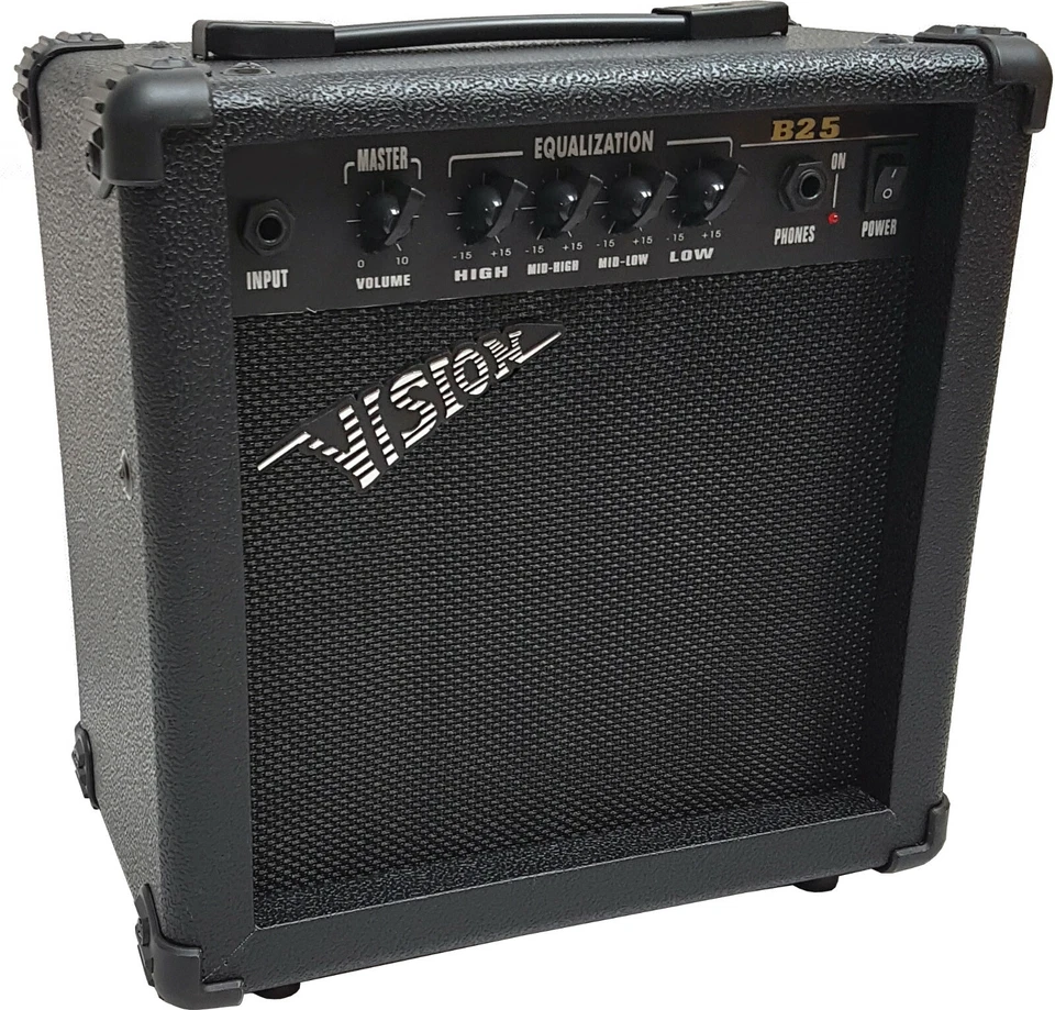 Electric BASS AMPLIFIER BASS AMPLIFIER 40 WATT BLACK EXCELLENT PART TRANSISTOR B25 - Image 1 of 1