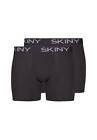 Skiny Men's Boxer Shorts, 2er Pack - Trunks ,Pants ,Cotton,Stretch,Einfarbi