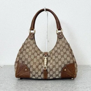 Gucci borsa a tracolla GG tela nuova Jackie 124407 marrone donna GZl197jc - Foto 1 di 12