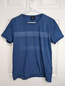 Hugo Boss T-Shirt Men's Small Blue Short Sleeve Casual Slim Fit - Picture 1 of 10