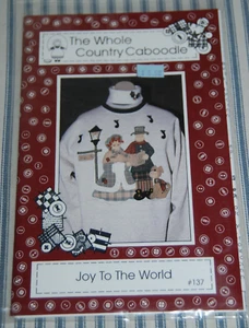 The Whole Country Caboodle - Joy to the World - Sweatshirt & Turtleneck Applique - Picture 1 of 3