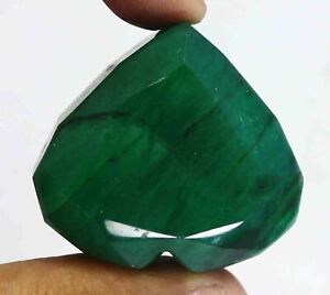 309.80Ct EGL Certified Natural Brazil Green Emerald Heart Shape Gemstone DZ1740