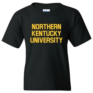 Northern Kentucky University Norse Basic Block Youth T-Shirt - Black - Picture 1 of 7