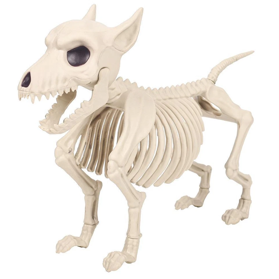 NEW SKELETON DOG HALLOWEEN DECORATION LIGHT UP SPOOKY PARTY DECORATION SCARY - Image 1 of 4