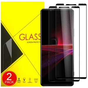 For Sony Xperia 1 5 10 VI V IV III II Full Cover Tempered Glass Screen Protector - Picture 1 of 9