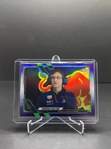 2021 Topps Chrome Formula 1 F1 Pierre Waché Purple Green SP #85 - Picture 1 of 2