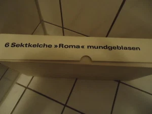  Sektgläser Sektkelch  70ziger  Jahre  "  Roma " - Bild 1 von 6