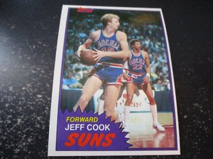jeff cook  (phoenix suns - forward) 1981/82 TOPPS card #80 nr/mint condition