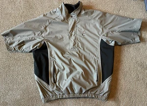 DRYJOYS By Footjoy Mens Gray Golf Pullover Jacket 1/4 Zip Short Sleeve Size L - Picture 1 of 5