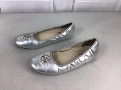 Michael Kors Silver Shoes Ballet Flats Girls 5 - Image 1 of 4