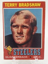 1971 Topps Terry Bradshaw #156 Rookie Card ~Pittsburgh Steelers HOF
