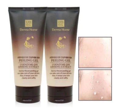 Derma House Peeling Gel 120ml x 2ea Coenzyme Q10 Ginseng Extract K-Beauty - Image 1 of 4