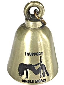 Single Moms Stripper Motorcycle 'Evil Spirits' Biker Guard Bell. Bronze Bell - Picture 1 of 3
