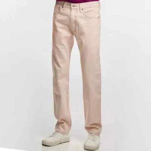 Pantalón de mezclilla LEVI'S W26 L30 Premium Fresh 501 original rosa pálido inspirado en los años 70 - Imagen 1 de 21
