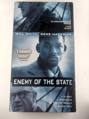 Enemy of the State (VHS) 1998 Will Smith, Gene Hackman, Jon Voight TESTED - Image 1 of 3