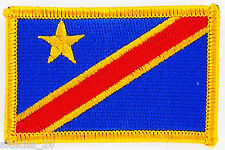 PATCH ECUSSON BRODE DRAPEAU CONGO RDC INSIGNE THERMOCOLLANT NEUF FLAG PATCHE