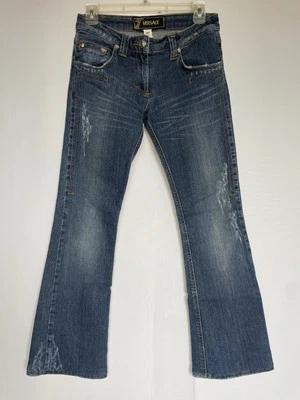 Gianni Versace Couture 90-х винтажный джинсовой ткани вырез джинсы размер 25 - Изображение 1 из 4