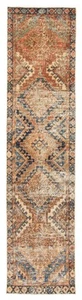 Vintage Hand-knotted Runner Rug 2'5" x 10'7" Traditional Wool Carpet - Picture 1 of 9