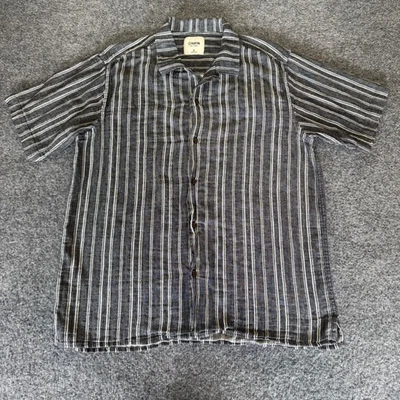 Camisa a Rayas Katin Para Hombres Manga Corta Informal Camisa con Botones Mediana Foto 1 de 4