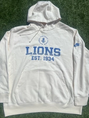 Толстовка с капюшоном мужская Nike XL NFL Detroit Lions | кремовая | перемотка назад - Изображение 1 из 4