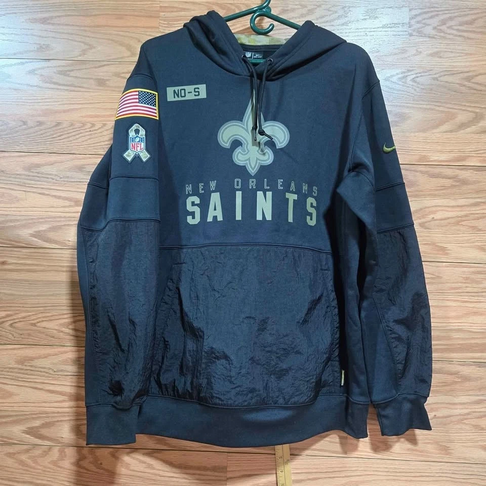 Sudadera con capucha New Orleans Saints Salute To Service Nike Dri-Fit para hombre XL/TG [T35/43] Foto 1 de 4