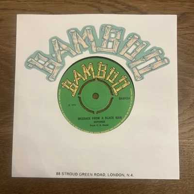 Reggae Heptones – Message From A Black Man / Jamaica Underground Bamboo ‎– BAM43 - Image 1 of 2