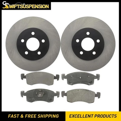 Kit de pastillas de freno delanteras y rotores de disco para Dodge 600 1984 1985 1986 Foto 1 de 4