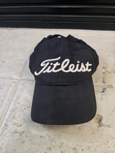 Titleist Pro V1 FJ FootJoy Adjustable Strap Back Golf Hat Cap Black - Picture 1 of 10