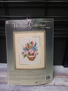 Heritage Collection Elsa Williams Lisbon Lace Stitchery Kit Crewel Embroidery - Picture 1 of 7
