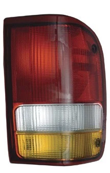 Lente combinada de luz de freno/trasera Grote 85712-5 rectangular, roja, ámbar y Foto 1 de 4