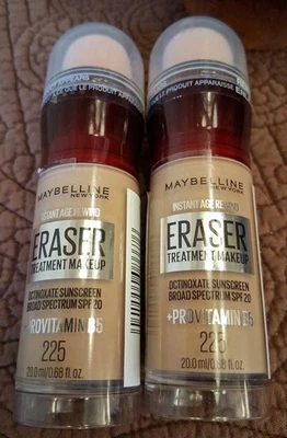 Goma de borrar Maybelline (paquete de 2) INSTANT AGE REWIND 225 tono claro medio cálido Foto 1 de 3