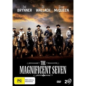 The Magnificent Seven Brynner, Wallach, McQueen, Bronson (DVD) Yul Brynner - Picture 1 of 1
