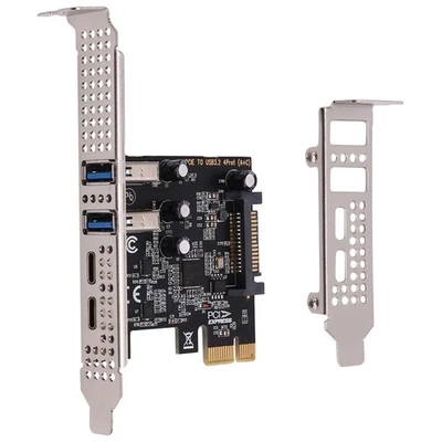 PCI Expansion Card 4-Ports (Type-C+A) USB 3.2 Expansion Card 5Gbps High7275 - Image 1 of 4